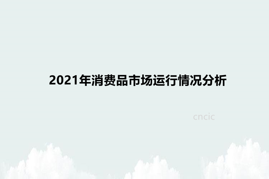 2021年消费品市场运行情况分析